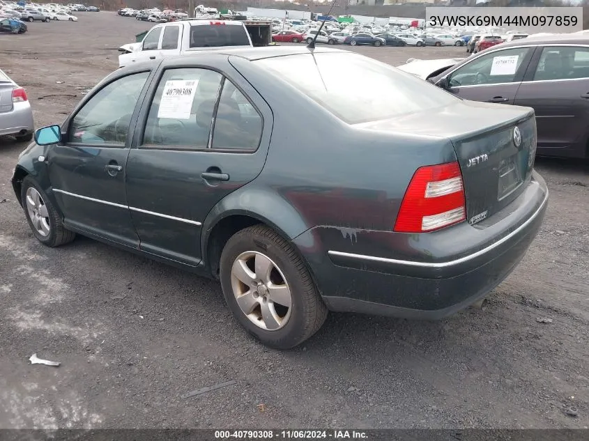 2004 Volkswagen Jetta Gls 2.0L VIN: 3VWSK69M44M097859 Lot: 40790308