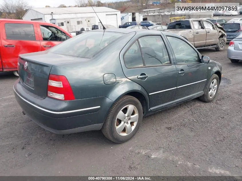 2004 Volkswagen Jetta Gls 2.0L VIN: 3VWSK69M44M097859 Lot: 40790308