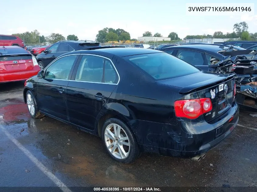 2005 Volkswagen Jetta 2.5 VIN: 3VWSF71K65M641946 Lot: 40538395