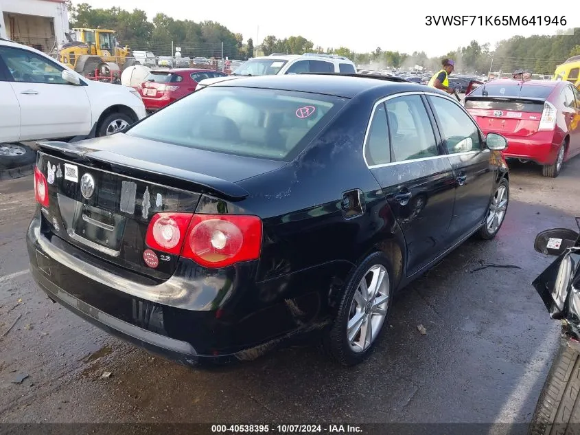 2005 Volkswagen Jetta 2.5 VIN: 3VWSF71K65M641946 Lot: 40538395