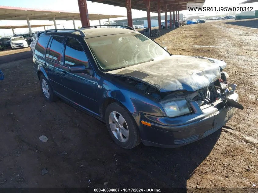 2005 Volkswagen Jetta Gls Tdi VIN: WVWSR61J95W020342 Lot: 40594087