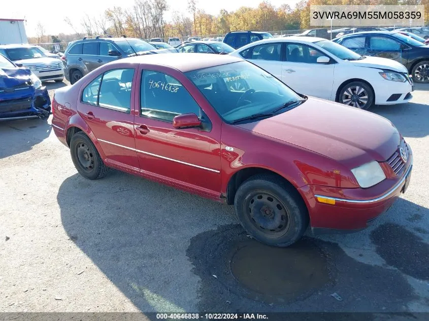 2005 Volkswagen Jetta Gl VIN: 3VWRA69M55M058359 Lot: 40646838