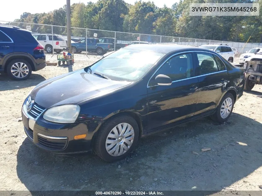 2005 Volkswagen Jetta 2.5 VIN: 3VWRG71K35M645268 Lot: 40670290