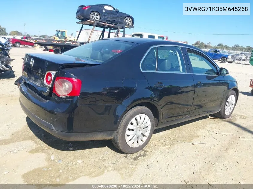 2005 Volkswagen Jetta 2.5 VIN: 3VWRG71K35M645268 Lot: 40670290