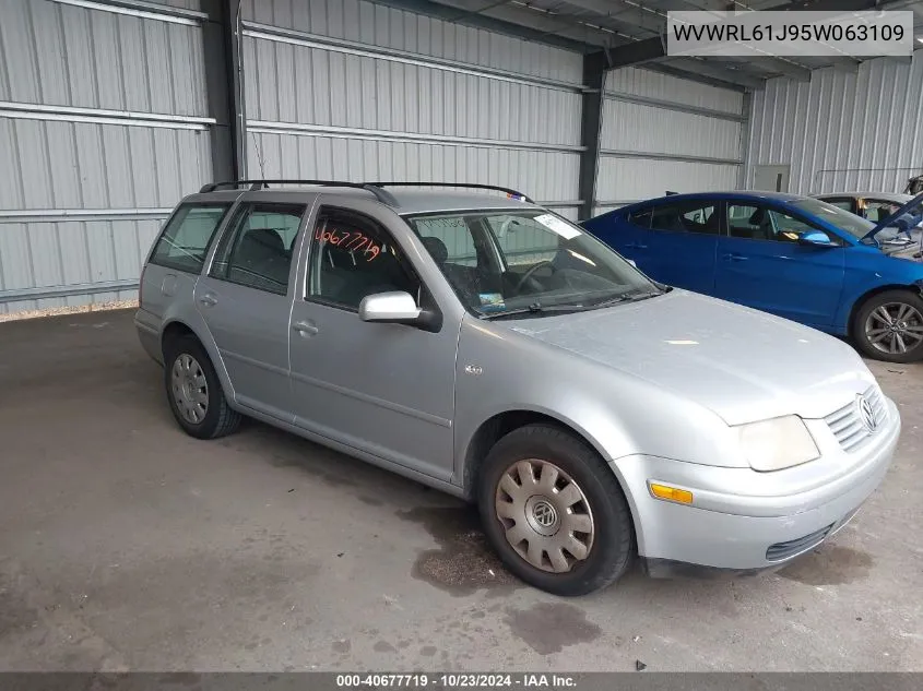 2005 Volkswagen Jetta Gl VIN: WVWRL61J95W063109 Lot: 40677719