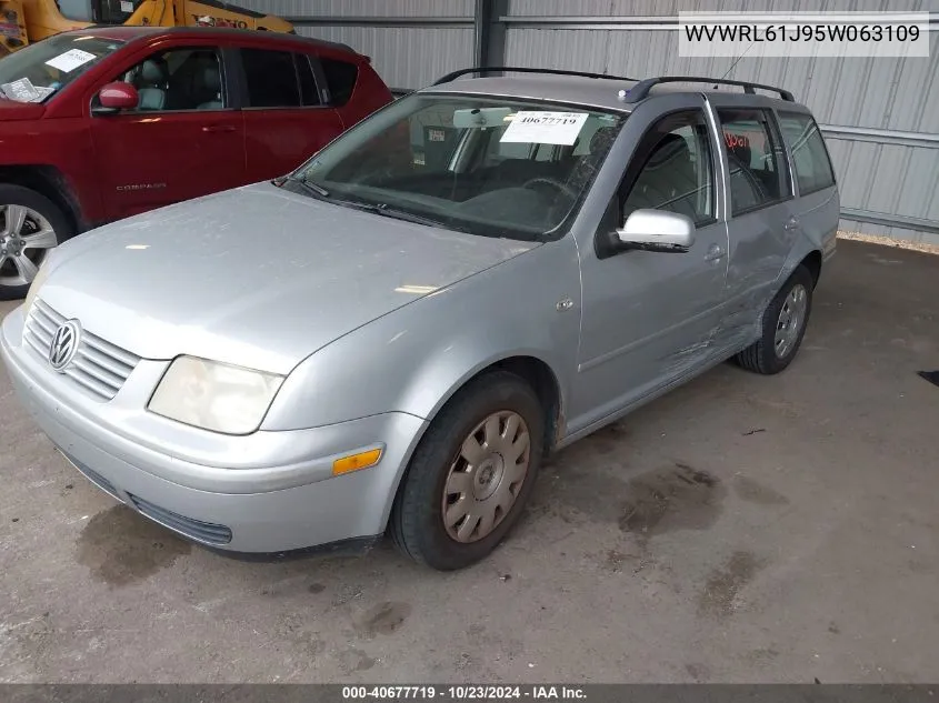 2005 Volkswagen Jetta Gl VIN: WVWRL61J95W063109 Lot: 40677719