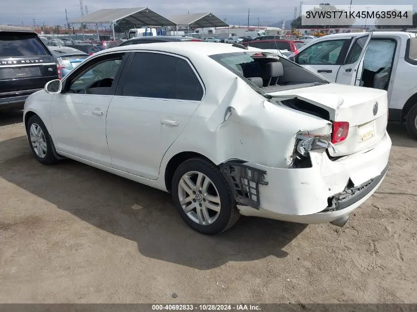 2005 Volkswagen Jetta Tdi VIN: 3VWST71K45M635944 Lot: 40692833