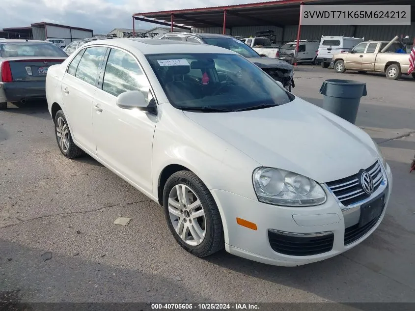 2005 Volkswagen Jetta Tdi VIN: 3VWDT71K65M624212 Lot: 40705605