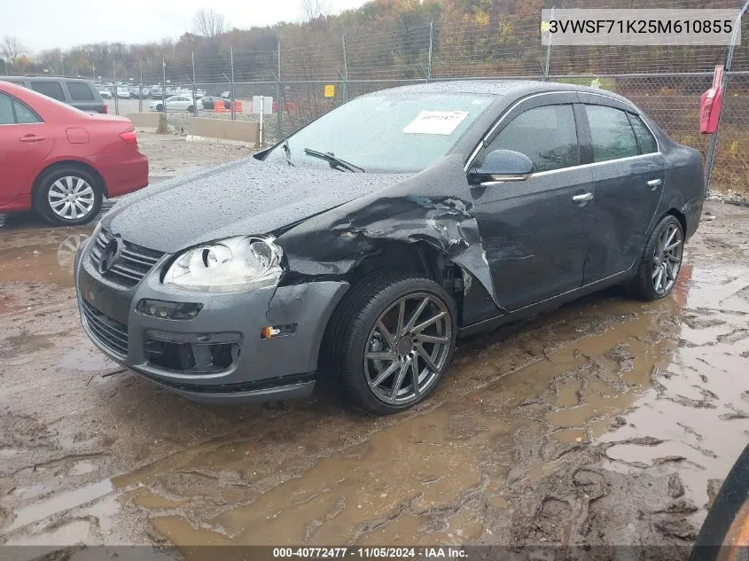 2005 Volkswagen Jetta 2.5 VIN: 3VWSF71K25M610855 Lot: 40772477