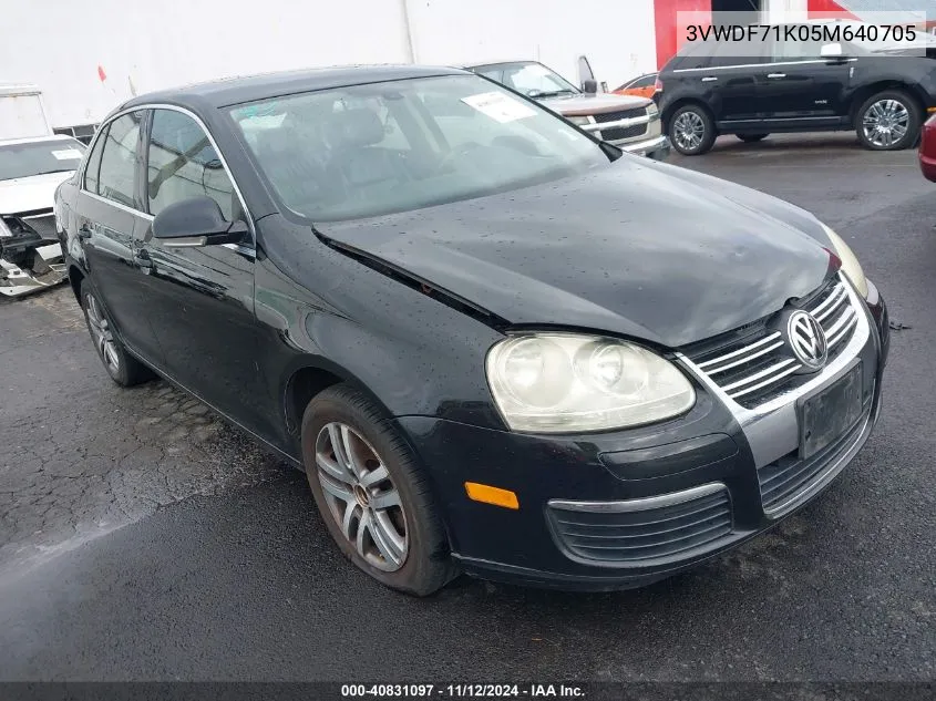 2005 Volkswagen Jetta 2.5 VIN: 3VWDF71K05M640705 Lot: 40831097