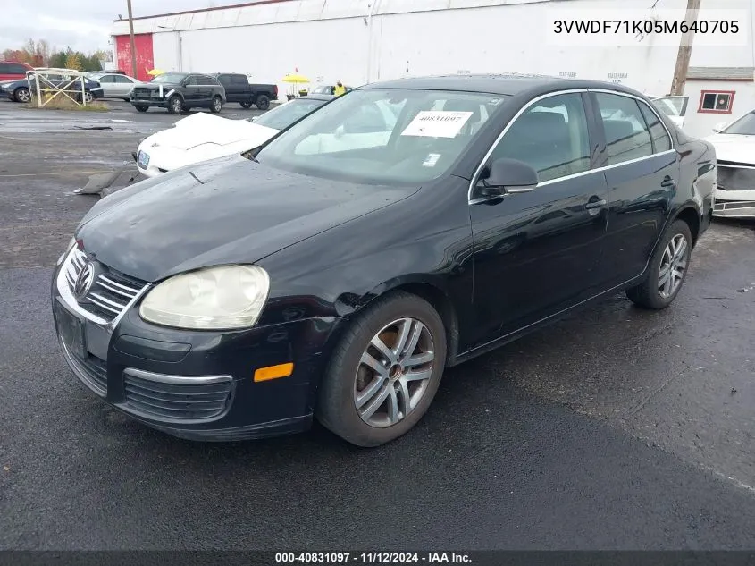 2005 Volkswagen Jetta 2.5 VIN: 3VWDF71K05M640705 Lot: 40831097