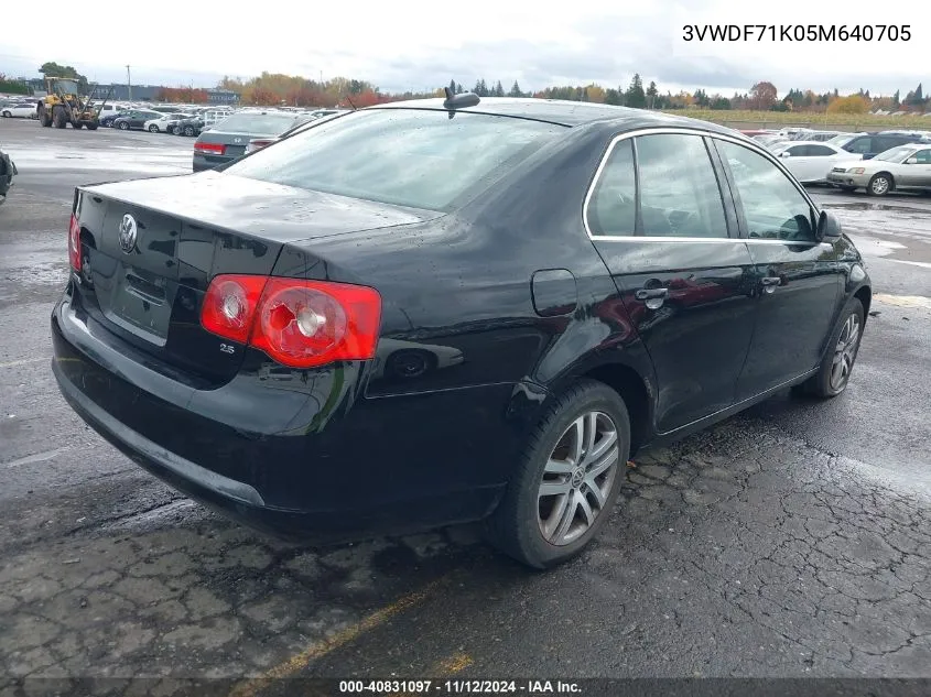 2005 Volkswagen Jetta 2.5 VIN: 3VWDF71K05M640705 Lot: 40831097