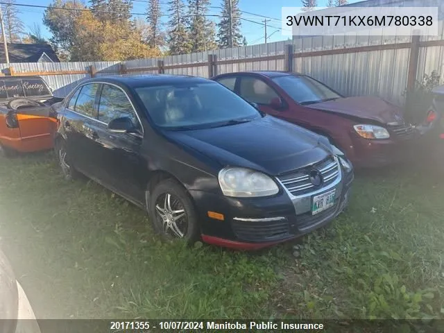 2006 Volkswagen Jetta Tdi VIN: 3VWNT71KX6M780338 Lot: 20171355