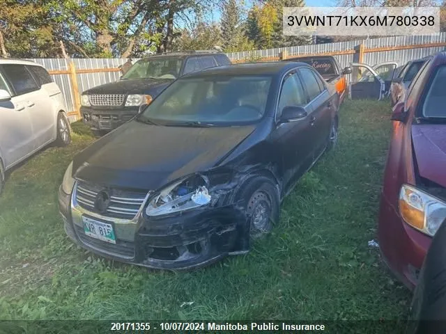 2006 Volkswagen Jetta Tdi VIN: 3VWNT71KX6M780338 Lot: 20171355