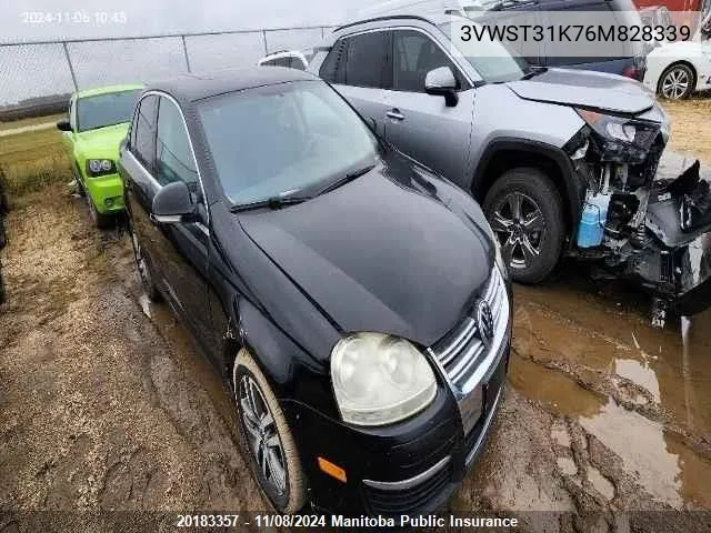 2006 Volkswagen Jetta Tdi VIN: 3VWST31K76M828339 Lot: 20183357