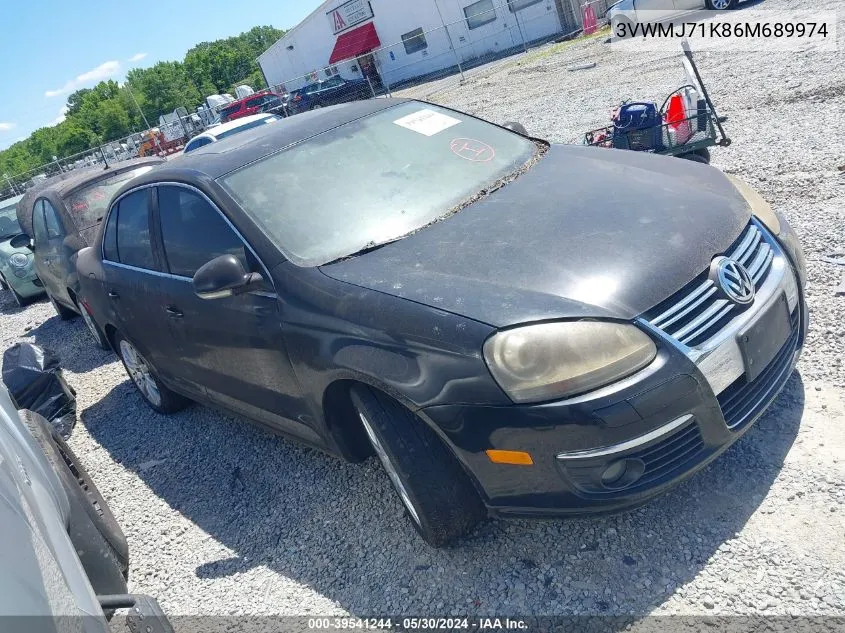 2006 Volkswagen Jetta 2.0T VIN: 3VWMJ71K86M689974 Lot: 39541244