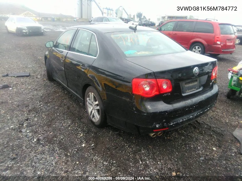 2006 Volkswagen Jetta 2.5 VIN: 3VWDG81K56M784772 Lot: 40069286