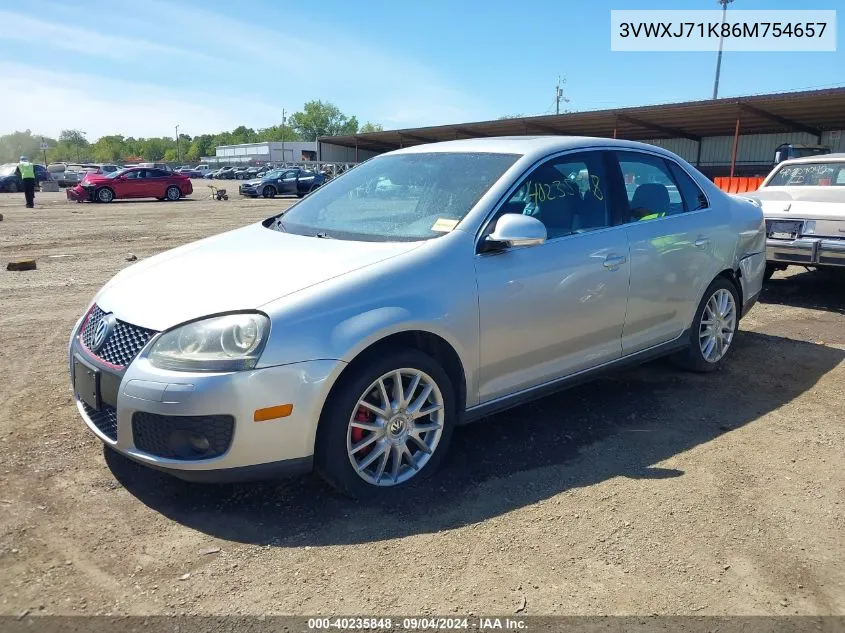 2006 Volkswagen Jetta Gli VIN: 3VWXJ71K86M754657 Lot: 40235848