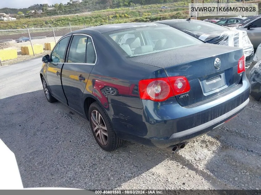 3VWRG71K66M670828 2006 Volkswagen Jetta 2.5