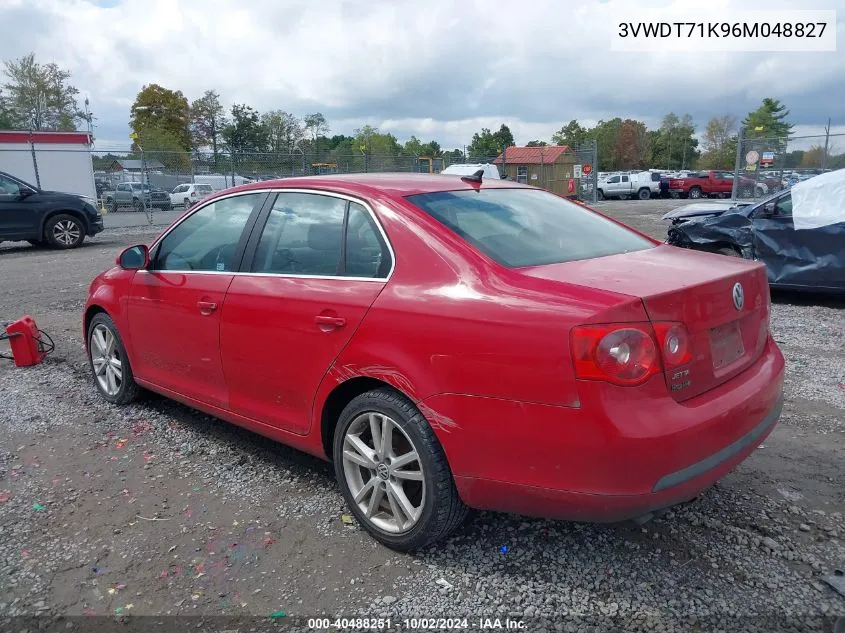 3VWDT71K96M048827 2006 Volkswagen Jetta Tdi