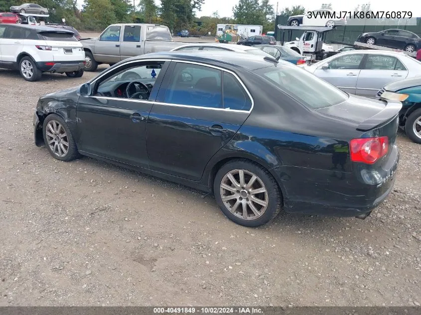 3VWMJ71K86M760879 2006 Volkswagen Jetta 2.0T