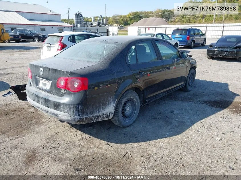 2006 Volkswagen Jetta Value VIN: 3VWPF71K76M789868 Lot: 40576393