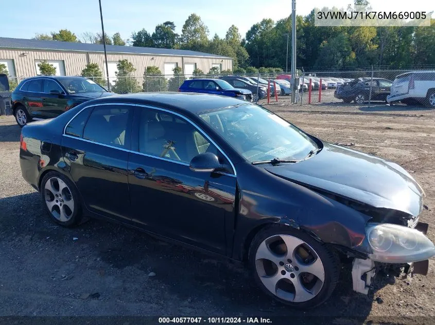 2006 Volkswagen Jetta 2.0T VIN: 3VWMJ71K76M669005 Lot: 40577047