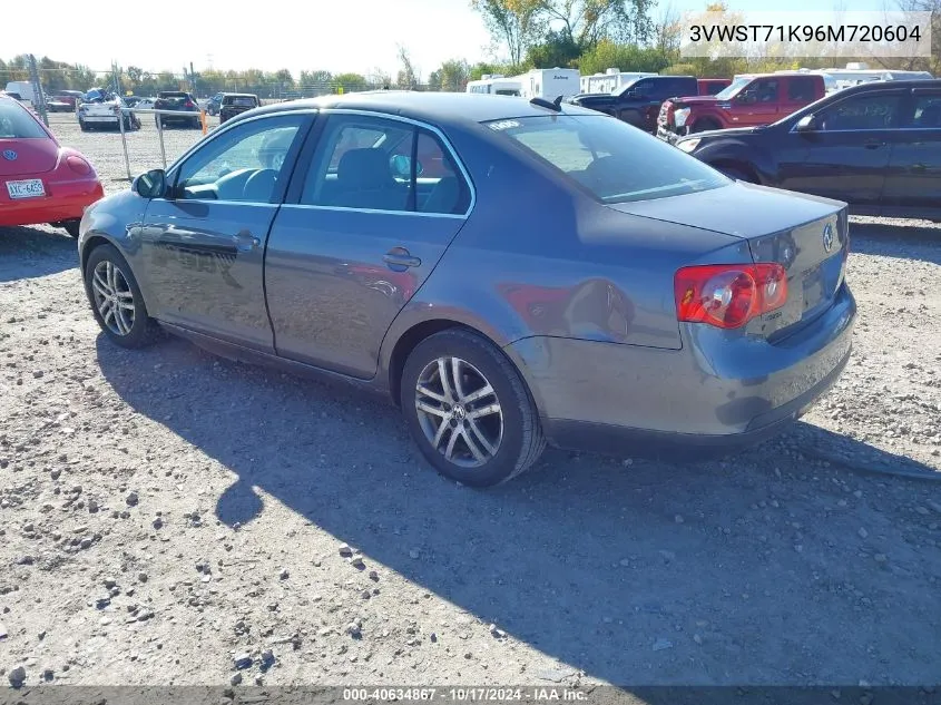 2006 Volkswagen Jetta Tdi VIN: 3VWST71K96M720604 Lot: 40634867