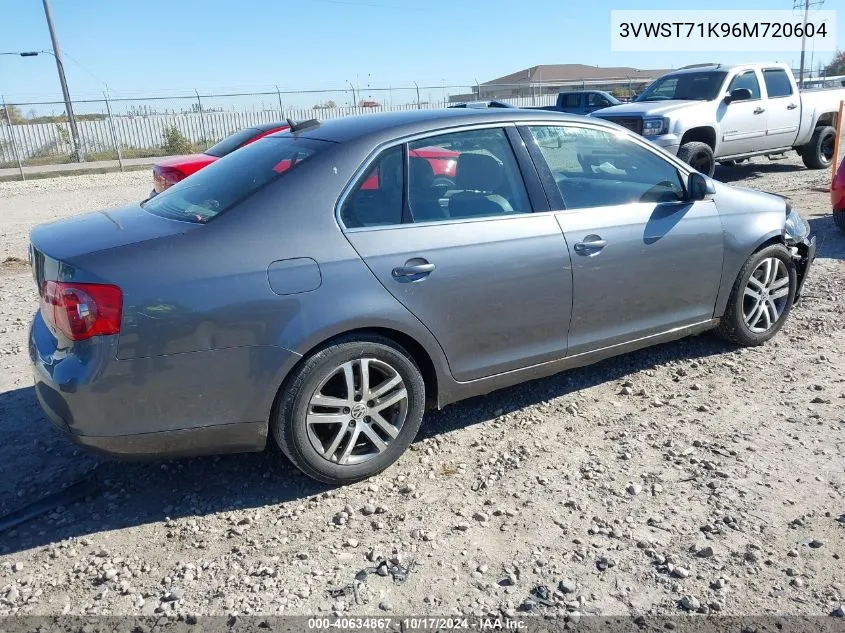 2006 Volkswagen Jetta Tdi VIN: 3VWST71K96M720604 Lot: 40634867