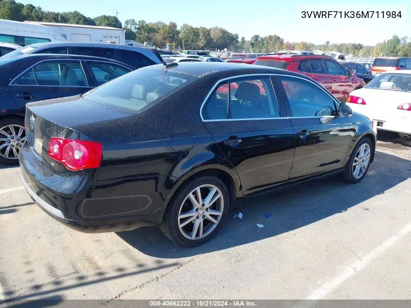 2006 Volkswagen Jetta 2.5 VIN: 3VWRF71K36M711984 Lot: 40662222