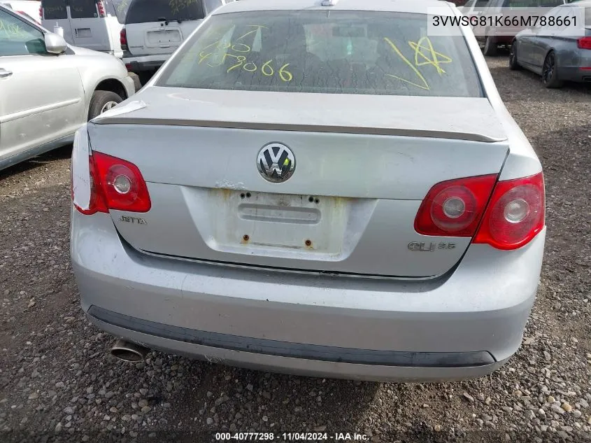 2006 Volkswagen Jetta 2.5 VIN: 3VWSG81K66M788661 Lot: 40777298