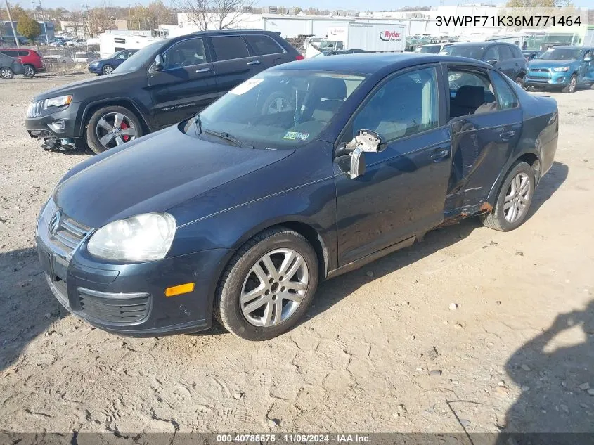 2006 Volkswagen Jetta Value Edition VIN: 3VWPF71K36M771464 Lot: 40785575