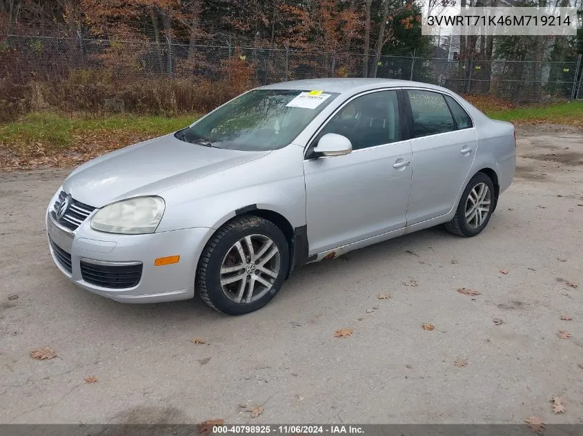 2006 Volkswagen Jetta Tdi VIN: 3VWRT71K46M719214 Lot: 40798925