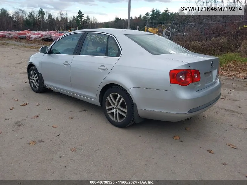 2006 Volkswagen Jetta Tdi VIN: 3VWRT71K46M719214 Lot: 40798925