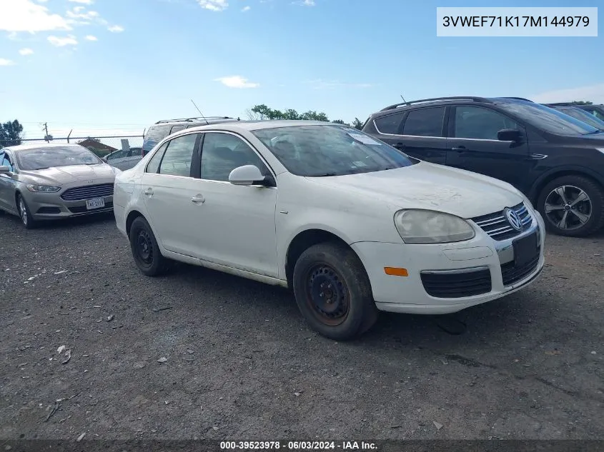 2007 Volkswagen Jetta Wolfsburg Edition VIN: 3VWEF71K17M144979 Lot: 40537229