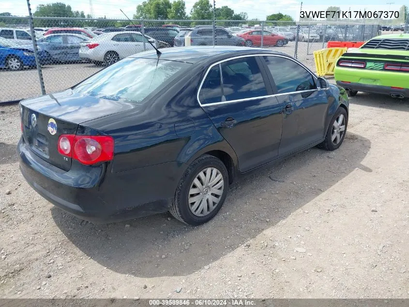 2007 Volkswagen Jetta Wolfsburg Edition VIN: 3VWEF71K17M067370 Lot: 39589846