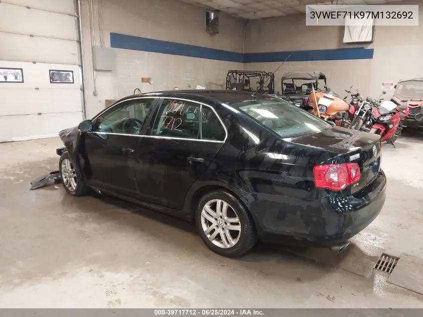 2007 Volkswagen Jetta Wolfsburg Edition VIN: 3VWEF71K97M132692 Lot: 39717712