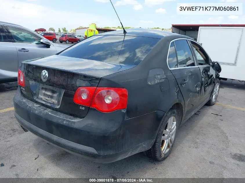 3VWEF71K77M060861 2007 Volkswagen Jetta Wolfsburg Edition