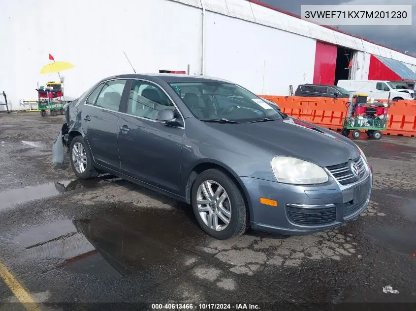 2007 Volkswagen Jetta Wolfsburg Edition VIN: 3VWEF71KX7M201230 Lot: 40613466