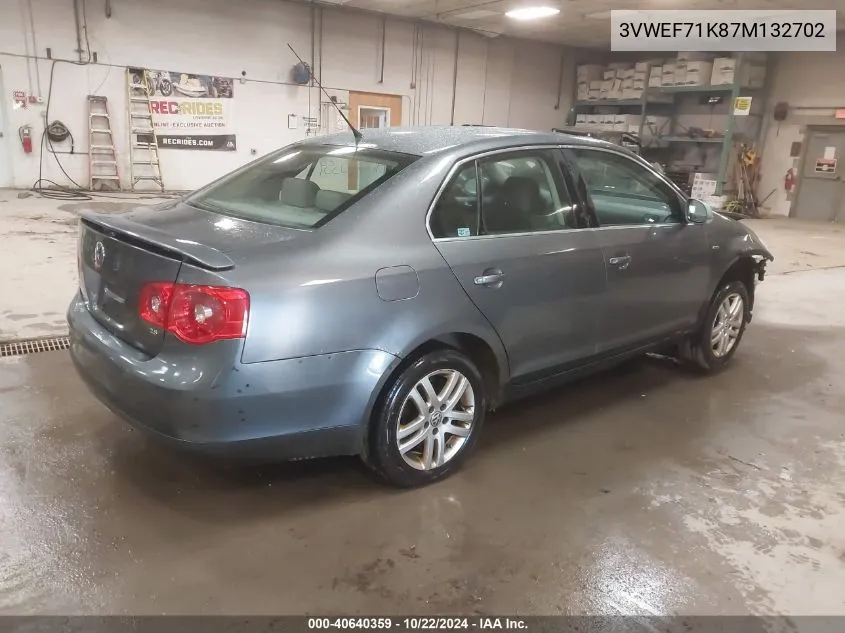 2007 Volkswagen Jetta Wolfsburg Edition VIN: 3VWEF71K87M132702 Lot: 40640359