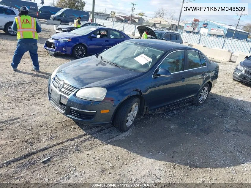 2007 Volkswagen Jetta 2.5 VIN: 3VWRF71K67M048539 Lot: 40735040