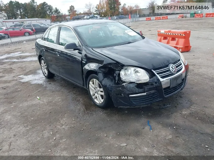 2007 Volkswagen Jetta Wolfsburg Edition VIN: 3VWEF71K57M164846 Lot: 40752698