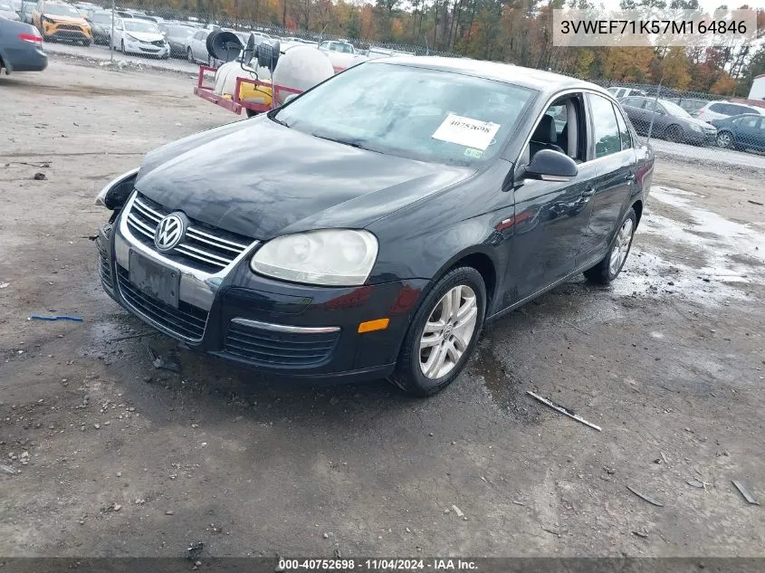 2007 Volkswagen Jetta Wolfsburg Edition VIN: 3VWEF71K57M164846 Lot: 40752698