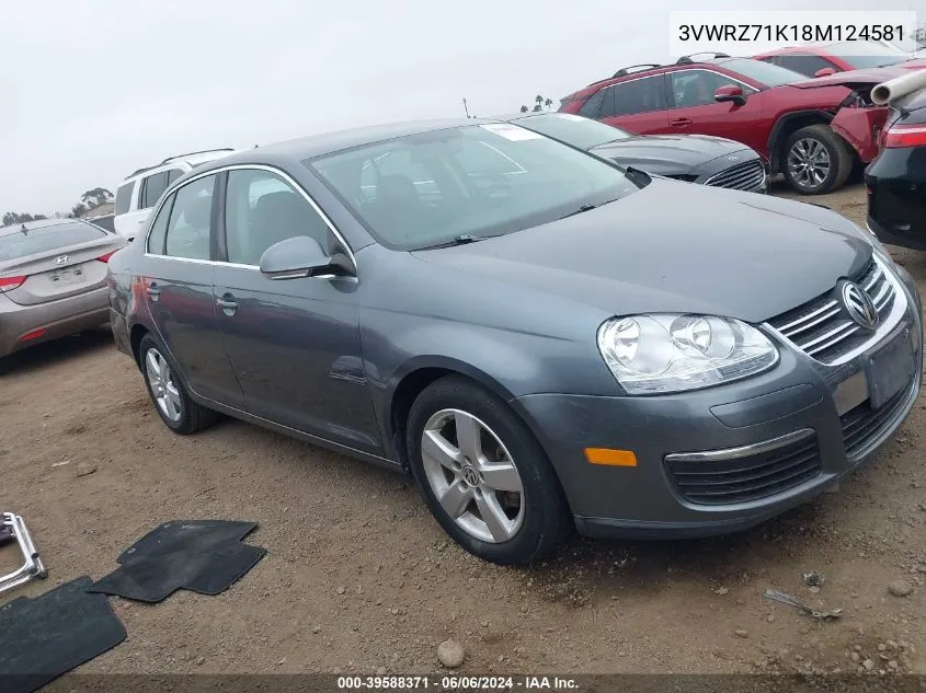 3VWRZ71K18M124581 2008 Volkswagen Jetta Se