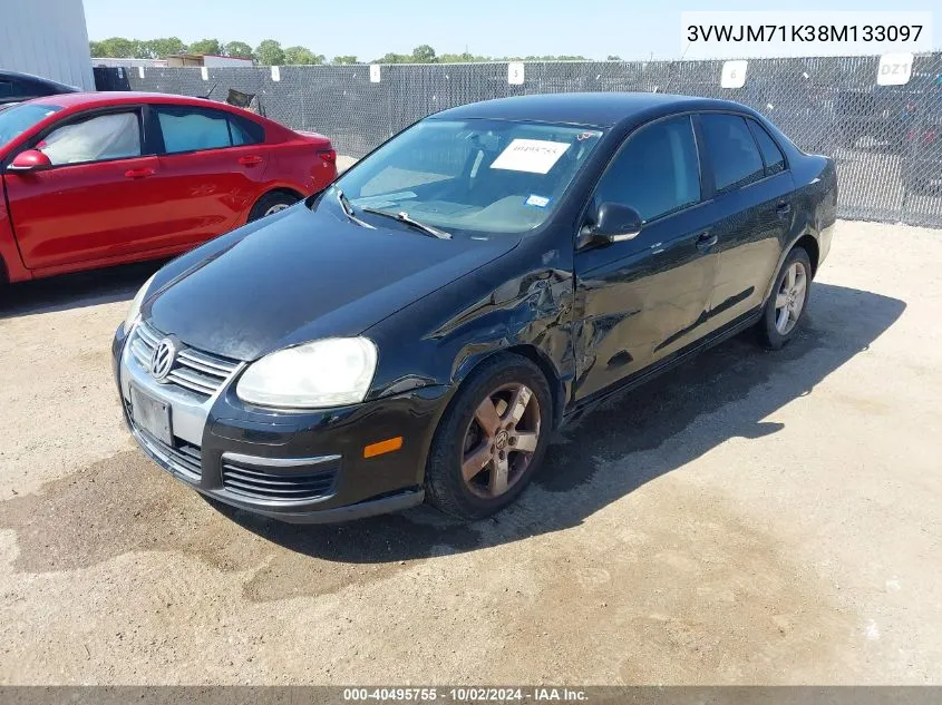 3VWJM71K38M133097 2008 Volkswagen Jetta S