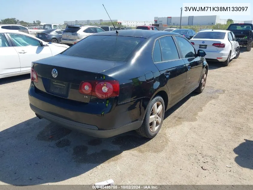 3VWJM71K38M133097 2008 Volkswagen Jetta S