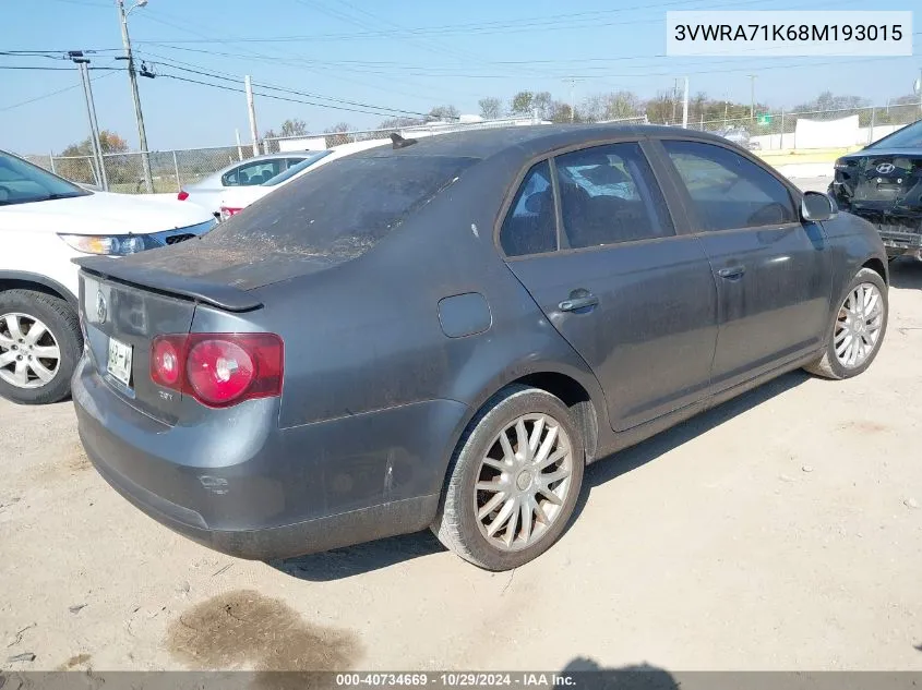 3VWRA71K68M193015 2008 Volkswagen Jetta Wolfsburg Edition