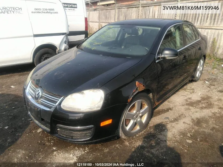 2009 Volkswagen Jetta VIN: 3VWRM81K69M159946 Lot: 12118150