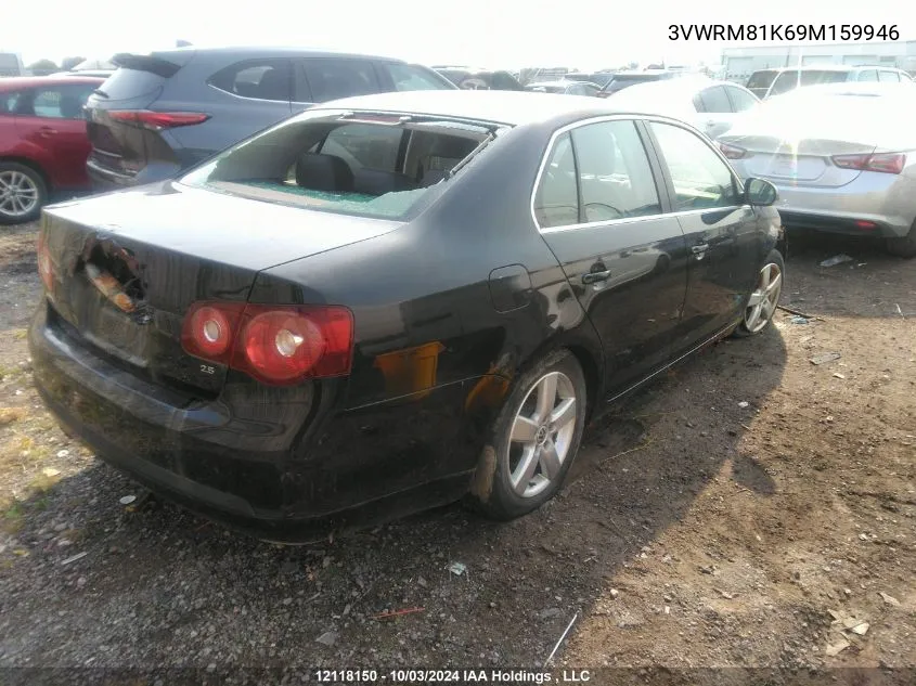 2009 Volkswagen Jetta VIN: 3VWRM81K69M159946 Lot: 12118150