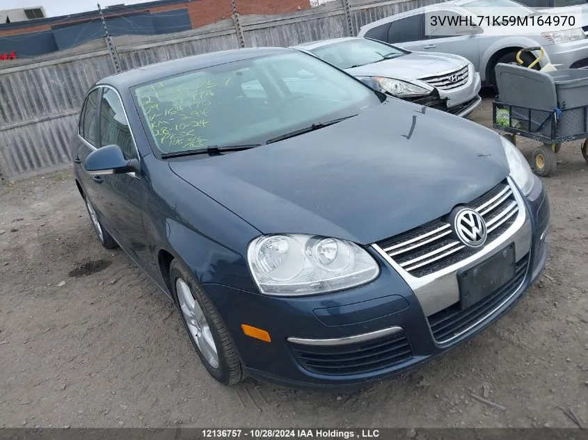 2009 Volkswagen Jetta Sedan VIN: 3VWHL71K59M164970 Lot: 12136757